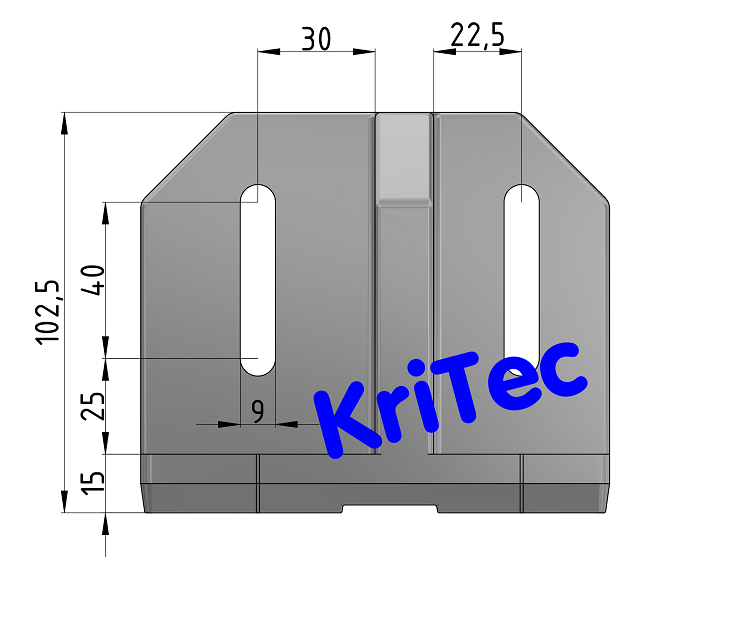 KriTec Fußkonsole 10 120x120 schwer