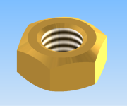 KriTec Sechskantmuttern Messing DIN 934