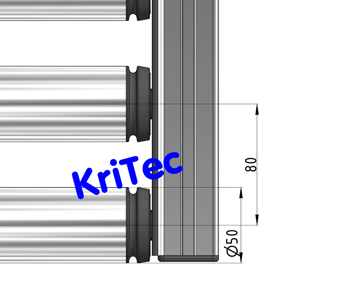 KriTec Nutenprofil 8 Al M8-40, natur