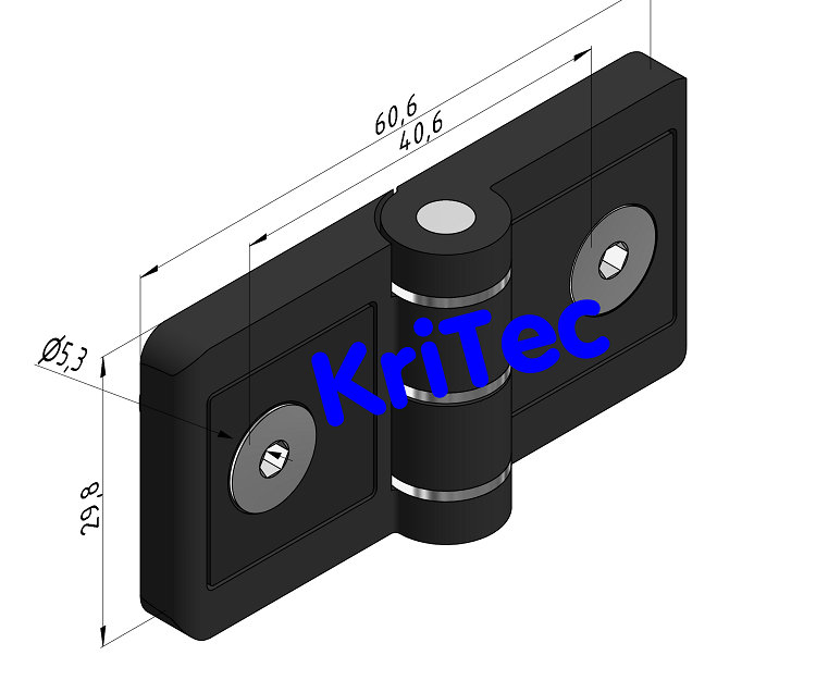 KriTec Scharnier 6 Zn 6/8