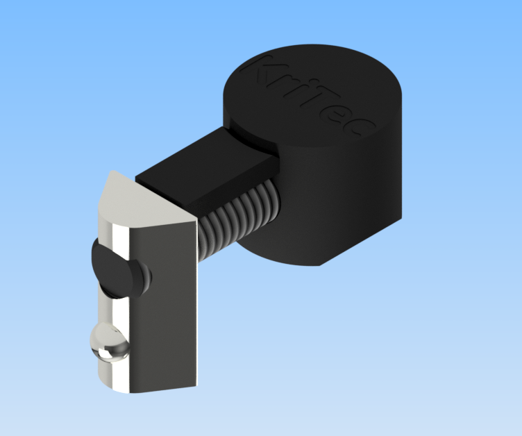 KriTec Universalverbindungssatz Nut 8 Raster 40, schwarz
