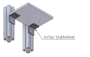 KriTec Stahlwinkel 5 20x20x20 verzinkt