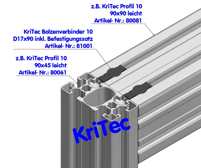 KriTec Profil 10 90x45 leicht