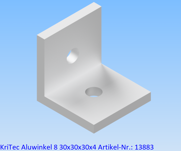 KriTec Aluwinkel 8 30x30x30x4