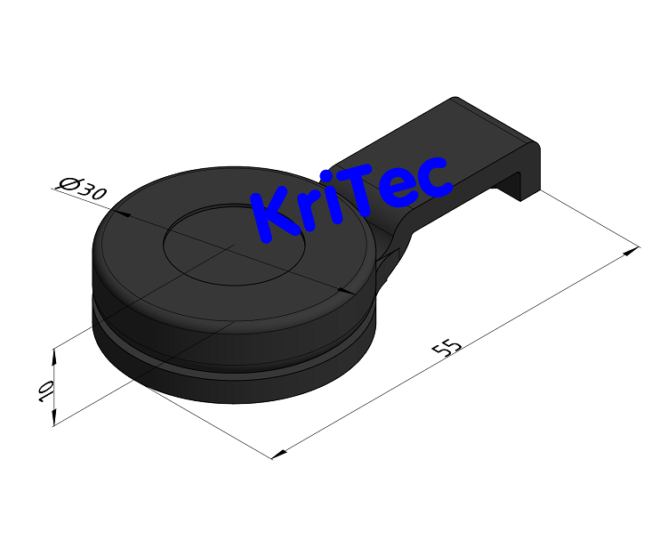 KriTec Nut-Direktfuß 6 Raster 30