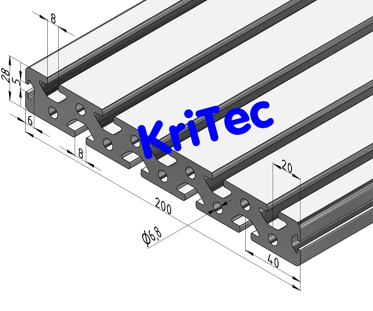 KriTec Profil 8 200x28