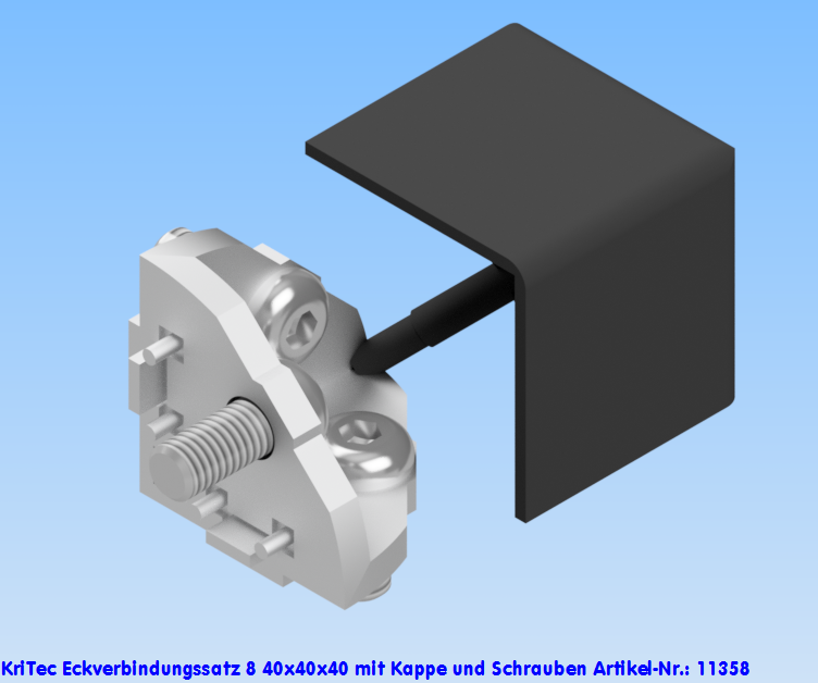 KriTec Eckverbindungssatz 8 40x40x40