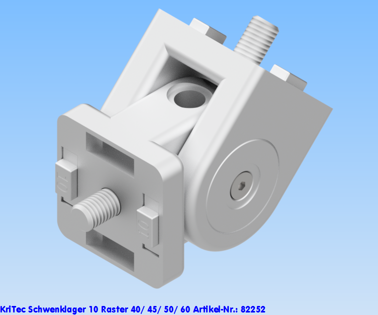 KriTec Schwenklager 10 Raster 40/ 45/ 50/ 60