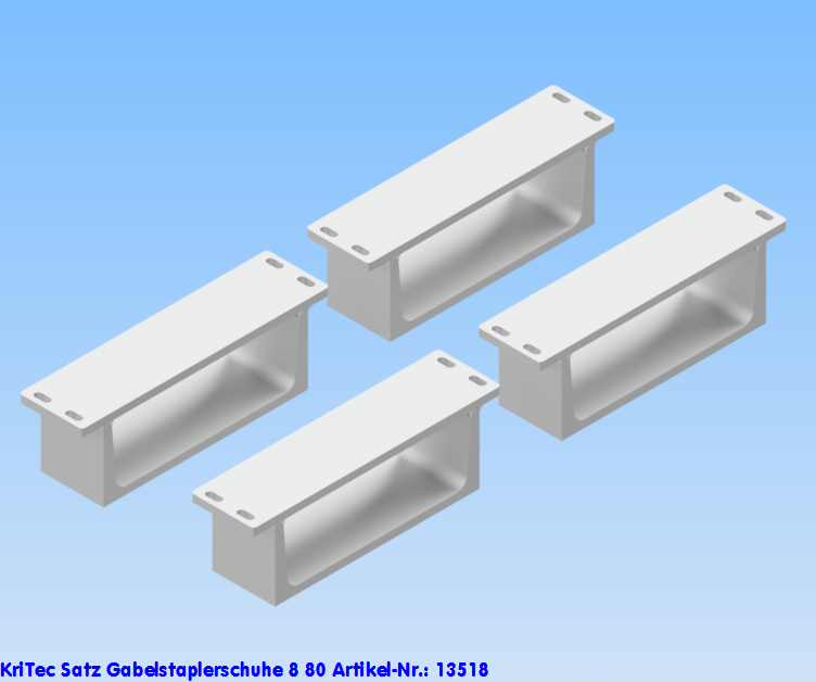 KriTec Satz Gabelstaplerschuhe 8 80