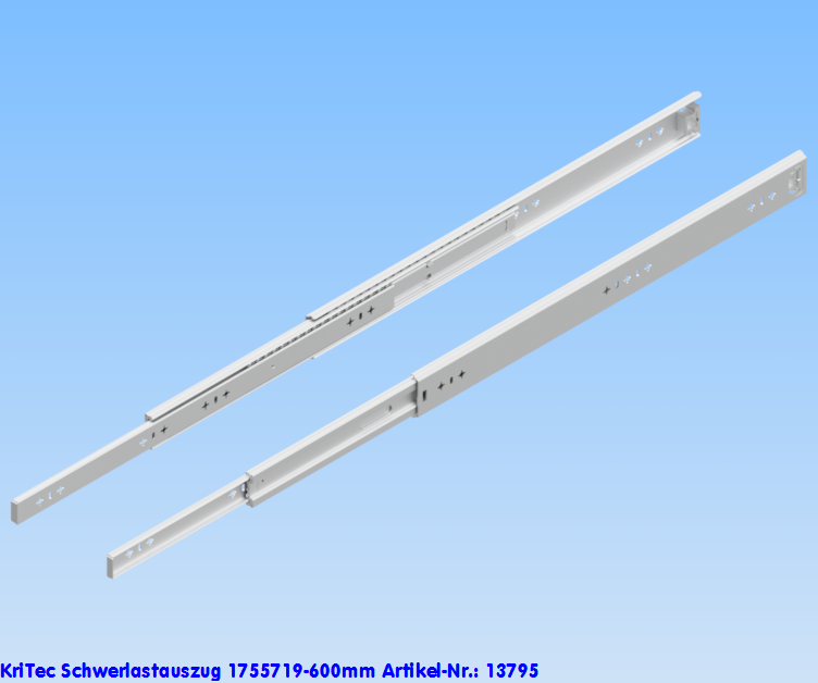 KriTec Schwerlastauszug 1755719-600mm