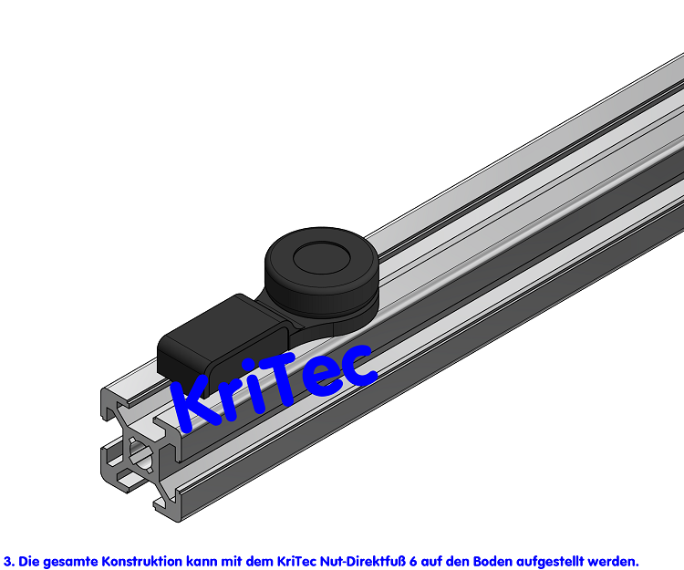 KriTec Nut-Direktfuß 6 Raster 20