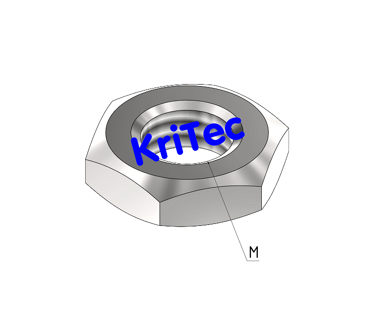 KriTec Sechskantmuttern-flach ISO 4035 (DIN 439)