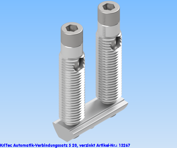 KriTec Automatik-Verbindungssatz 5 20, verzinkt