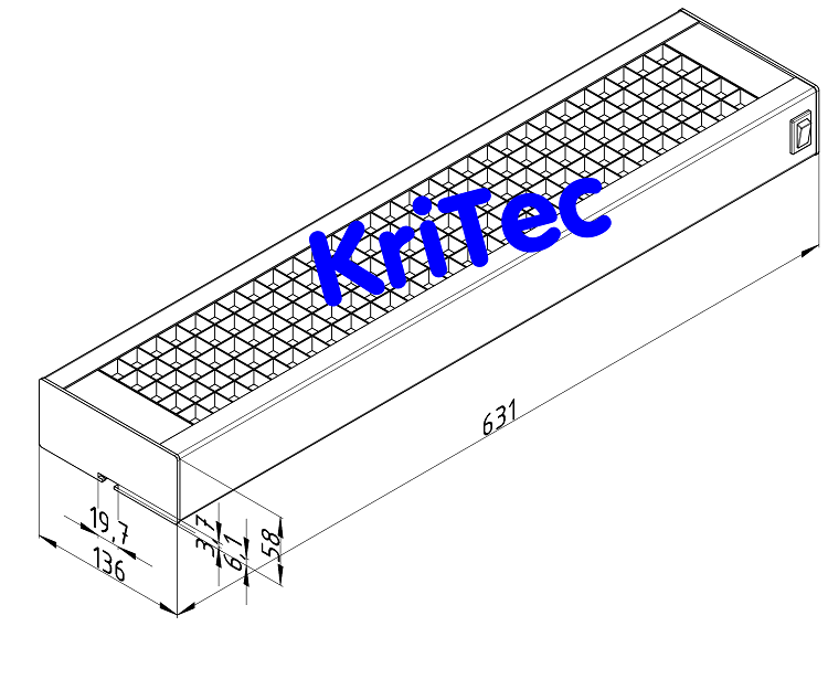 KriTec LED Arbeitsplatzleuchte 600 eco-line