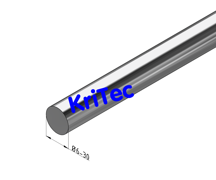 KriTec Wellen rostfrei X46Cr13, gehärtet, geschliffen