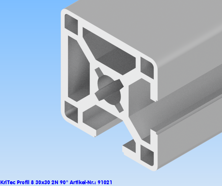 KriTec Profil 8 30x30 2N 90°