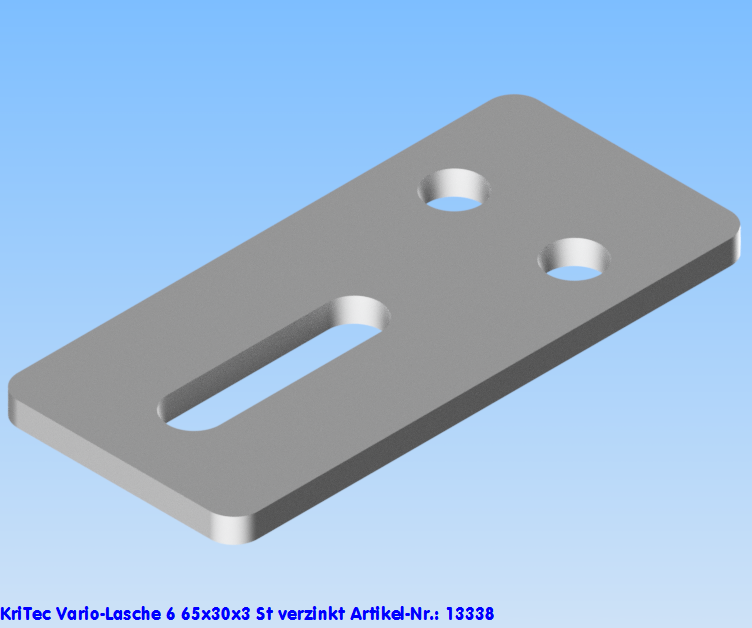 KriTec Vario-Lasche 6 65x30x3 St verzinkt