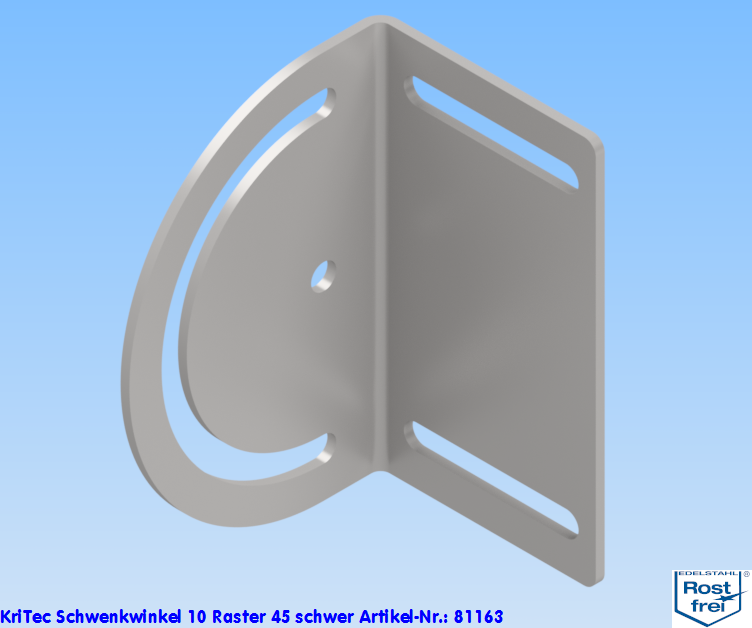 KriTec Schwenkwinkel 10 Raster 45 schwer