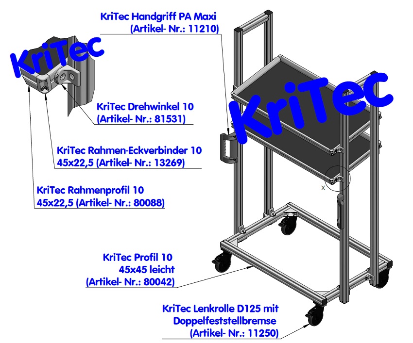 KriTec Profil 10 45x45 leicht