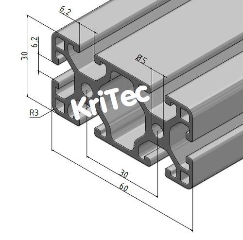 KriTec Profil 6 60x30 leicht