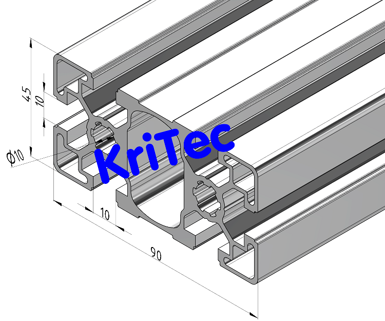 KriTec Profil 10 90x45 leicht