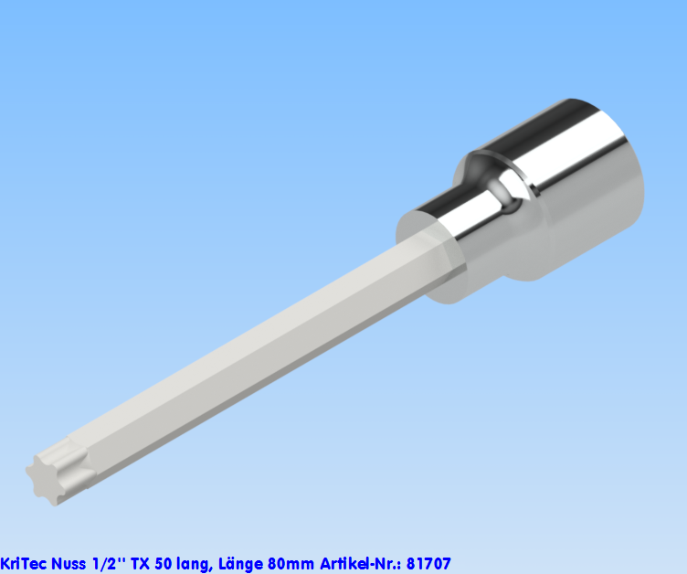 KriTec Nuss 1/2'' TX 50 lang, Länge 85m