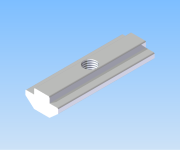 KriTec Nutenstein 8 St schwer, L=50mm, Gewinde mittig, Enden gerundet