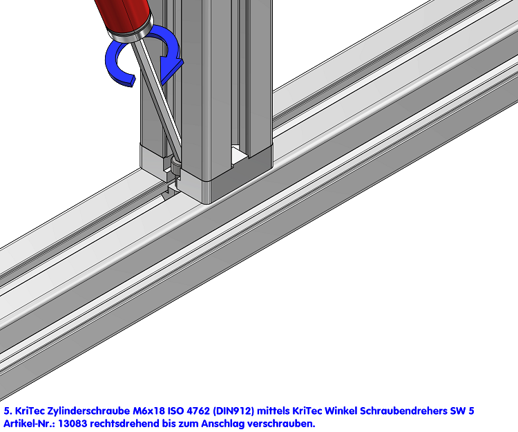 KriTec Plattenverbinder 10 45x45 lackiert