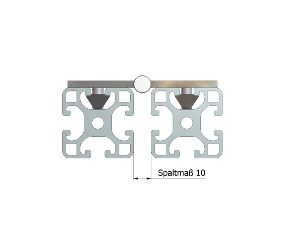 KriTec Scharnierhälfte 12 60 innenliegend, eloxiert