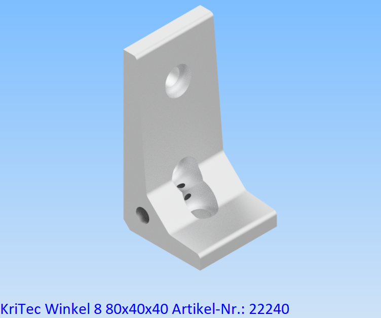 KriTec Winkel 8 80x40x40
