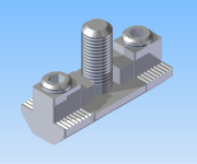 KriTec Druckverbinder 8 40 M8, beidseitig