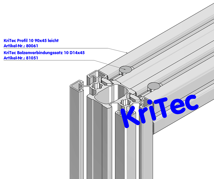 KriTec Profil 10 90x45 leicht