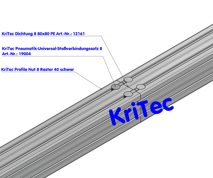 KriTec Pneumatik-Universal-Stoßverbindungssatz 8