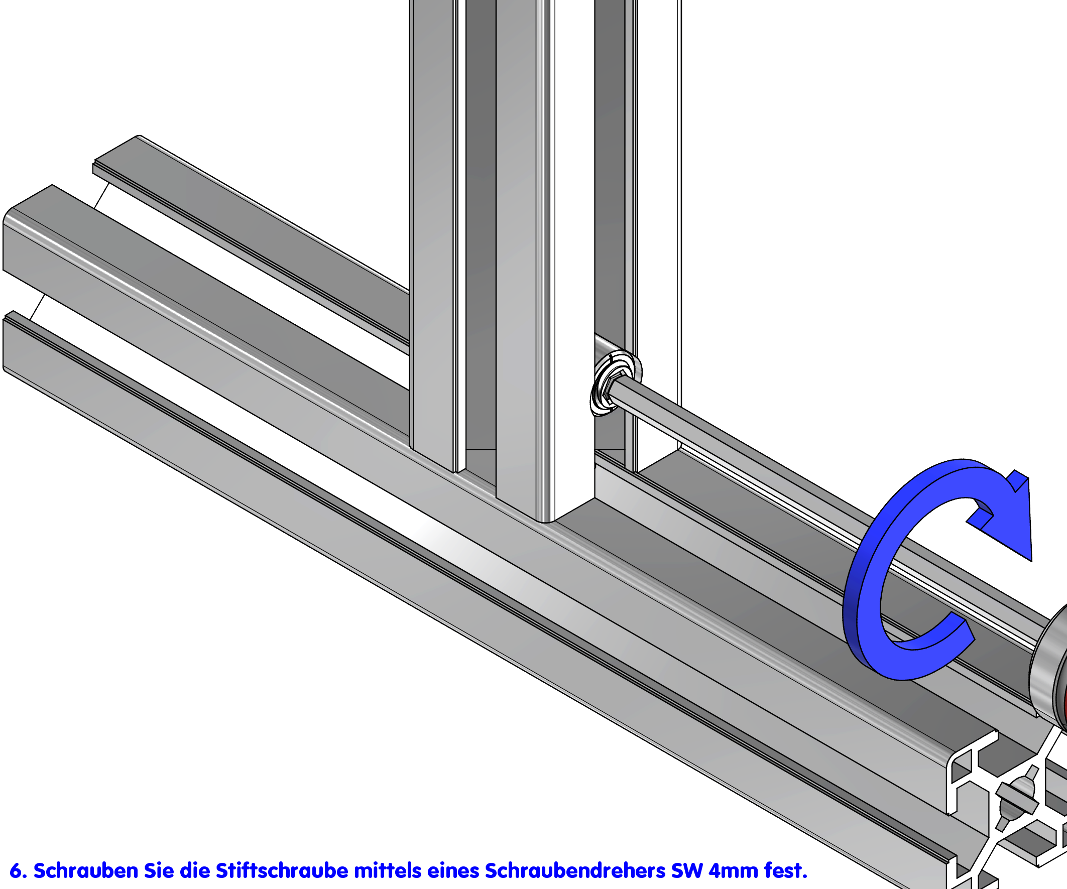 KriTec Schnellspannverbinder 90° 8 Raster 30
