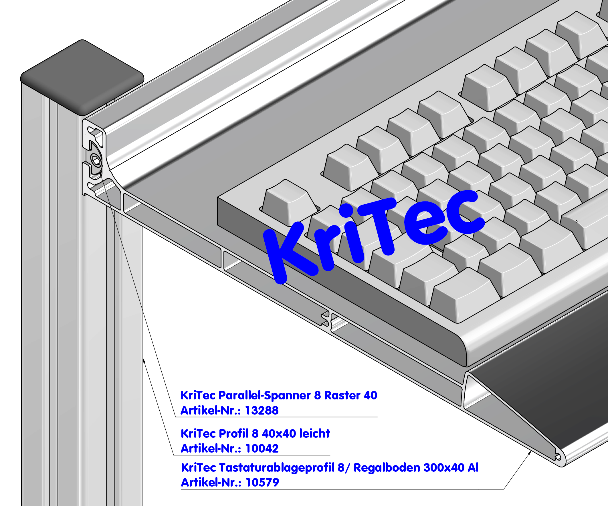 KriTec Parallel-Spanner 8 Raster 40