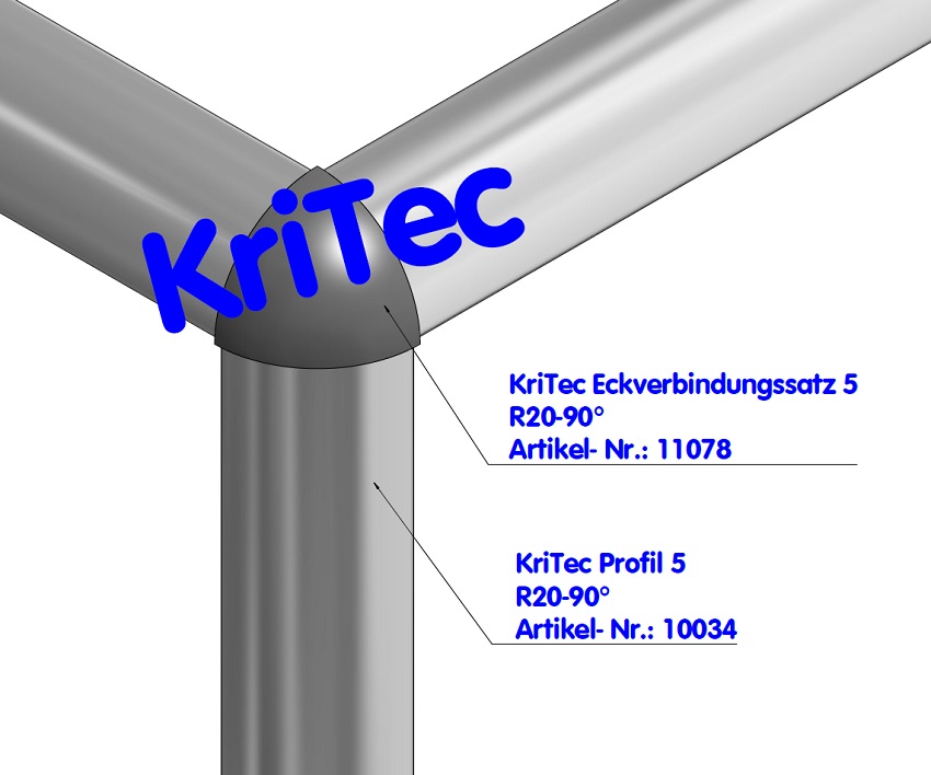 KriTec Eckverbindungssatz 5 R20-90°