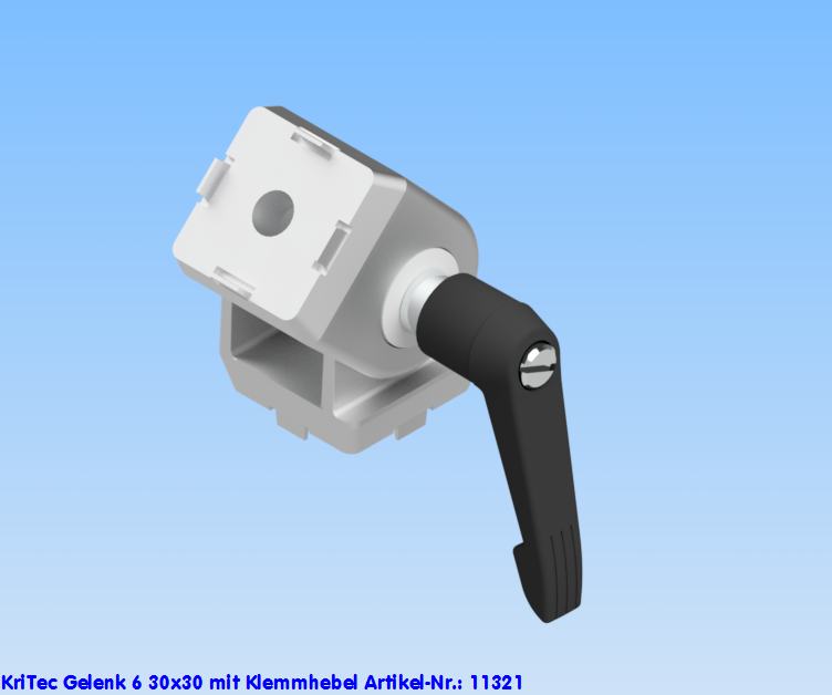 KriTec Gelenk 6 30x30 mit Klemmhebel