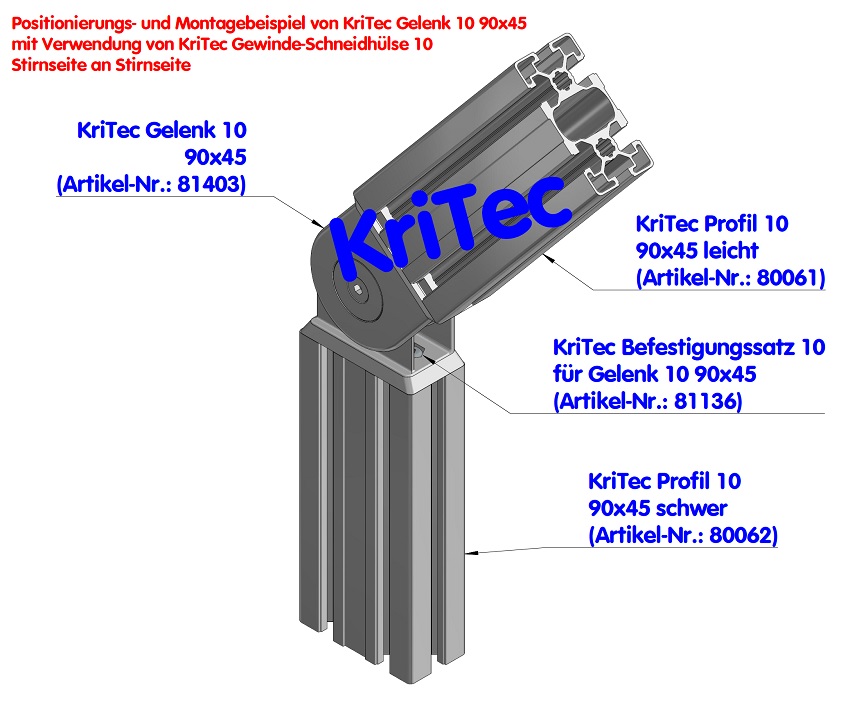 KriTec Gelenk 10 90x45
