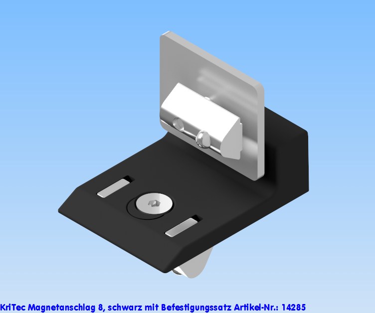 KriTec Magnetanschlag 8, schwarz