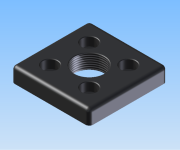 KriTec Pneumatik-Anschlussplatte 8 80x80 G1zoll