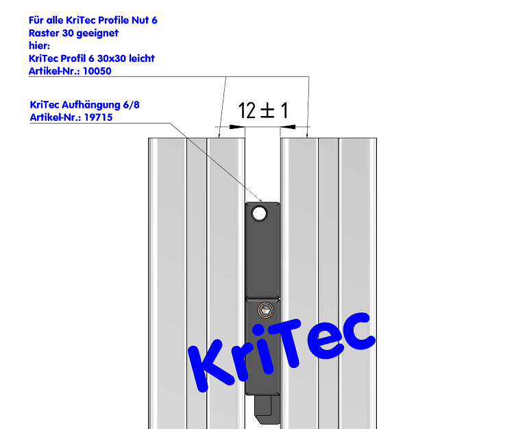 KriTec Aufhängung 6/8