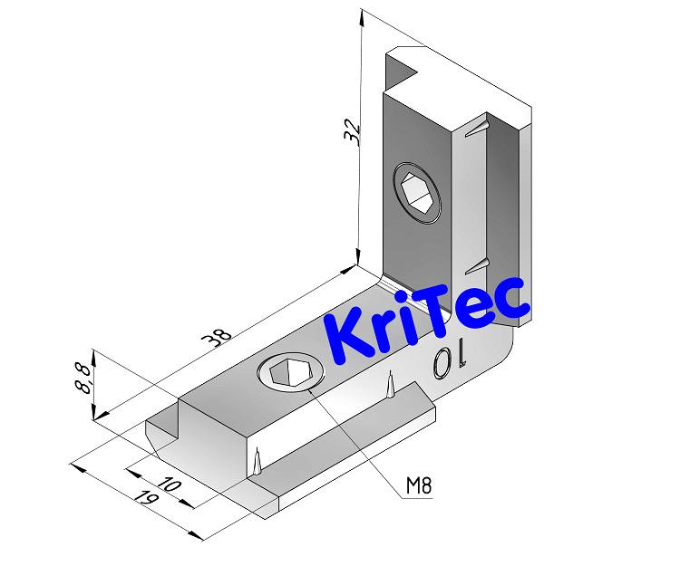 KriTec Innenwinkel 10 R