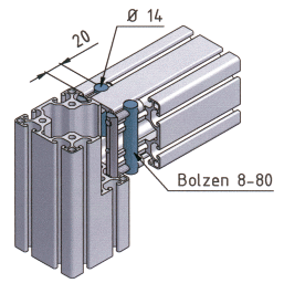 KriTec Bolzenverbindungssatz 8 80
