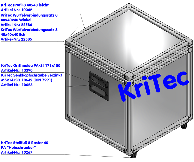 KriTec Griffmulde PA/St 173x150