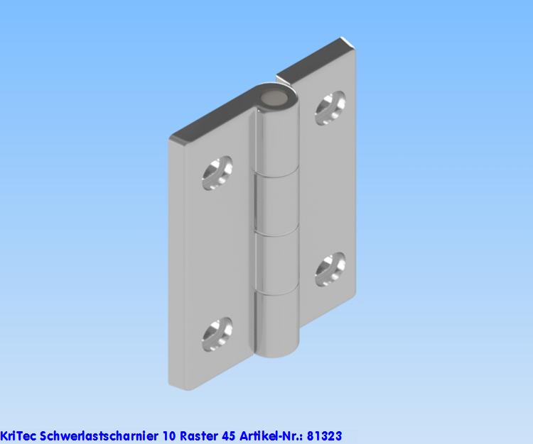 KriTec Schwerlastscharnier 10 Raster 45