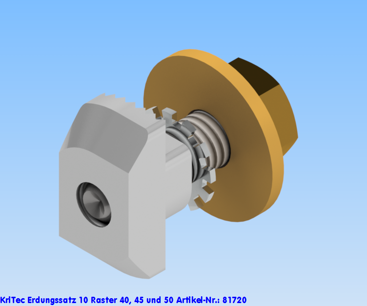 KriTec Erdungssatz 10 Raster 40, 45 und 50
