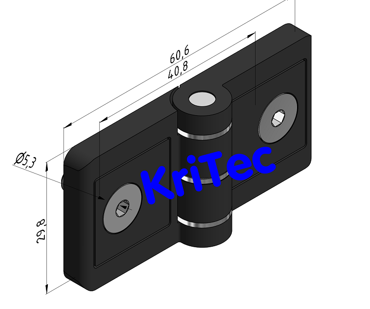KriTec Scharnier 6 Zn 6/6