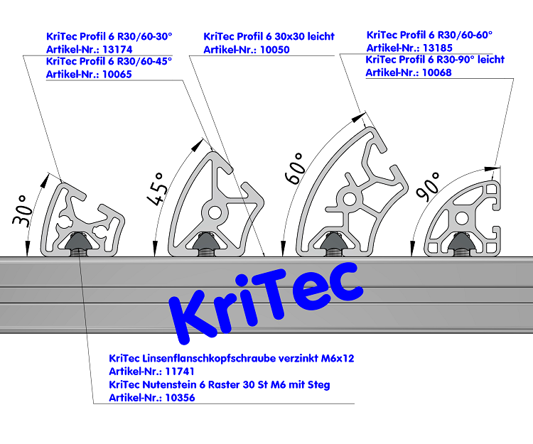 KriTec Profil 6 R30/60-60°
