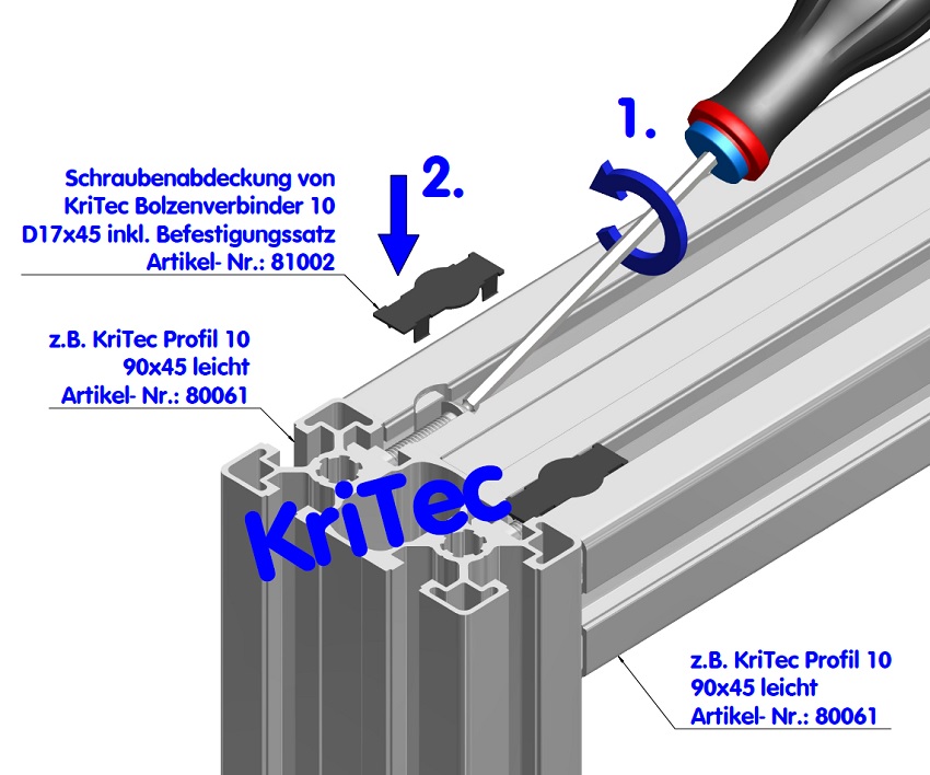 KriTec Bolzenverbindungssatz 10 D17x45