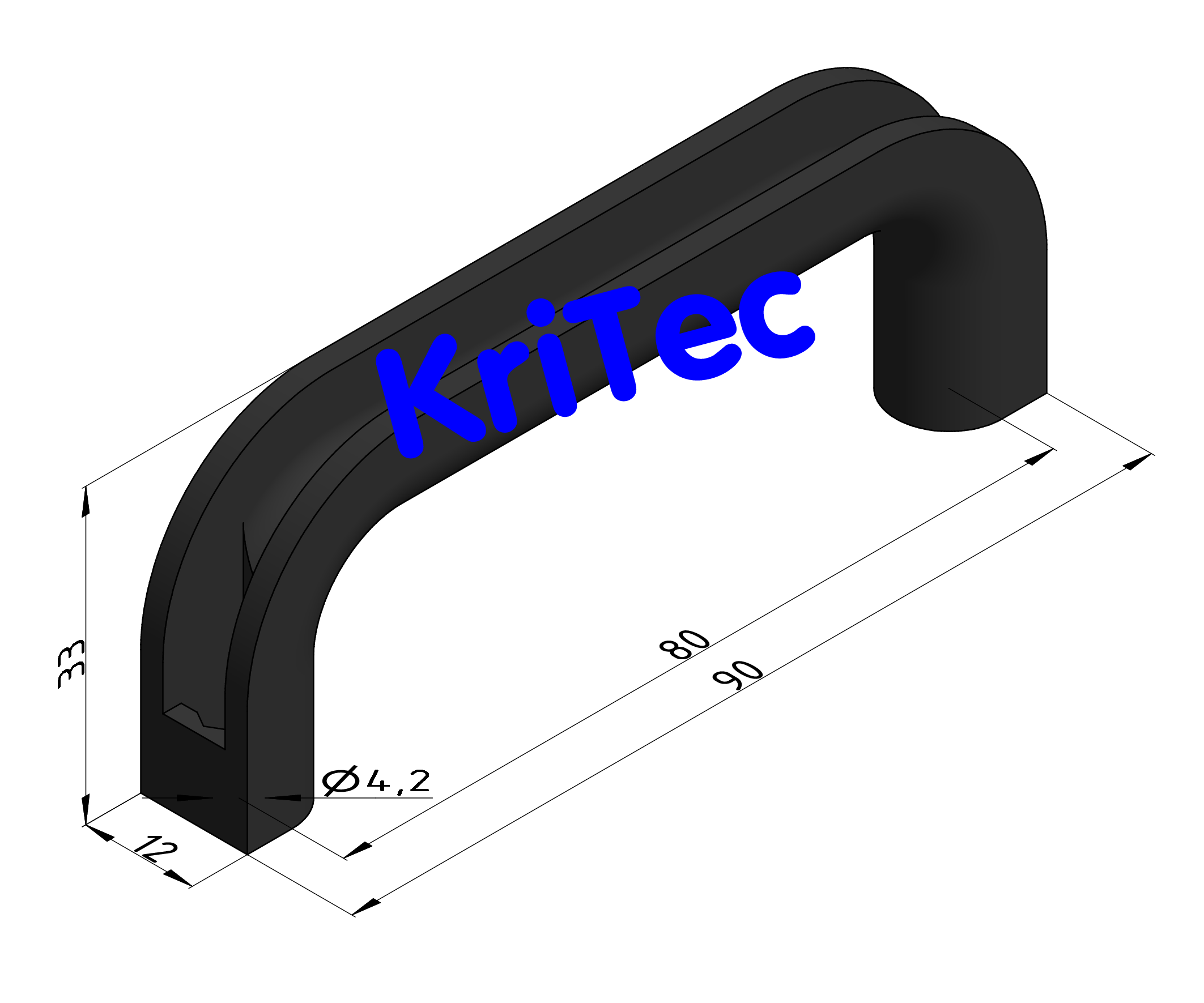 KriTec Handgriff PA 80